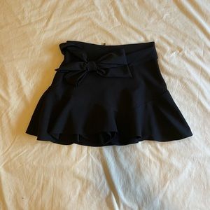Zara Tie Front Asymmetric Skort (Size Small)